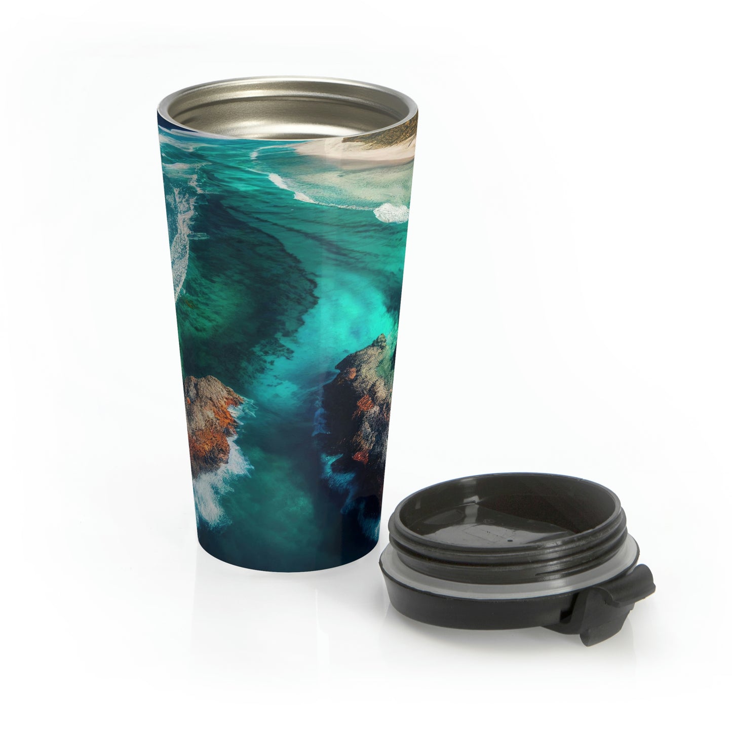 Sandcastle Escape | Stainless Steel Travel Mug