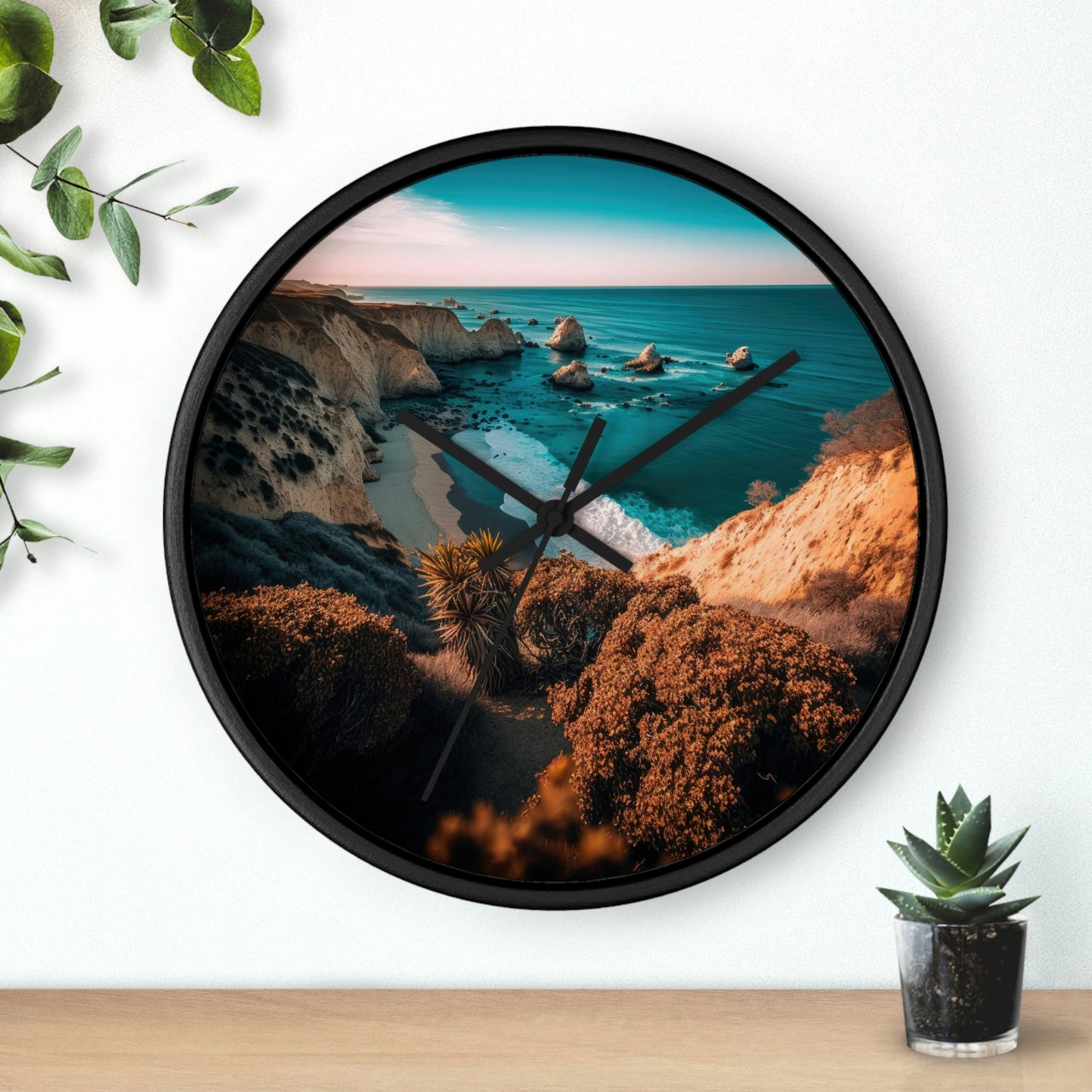 'Sandy Oasis' | Wall Clock