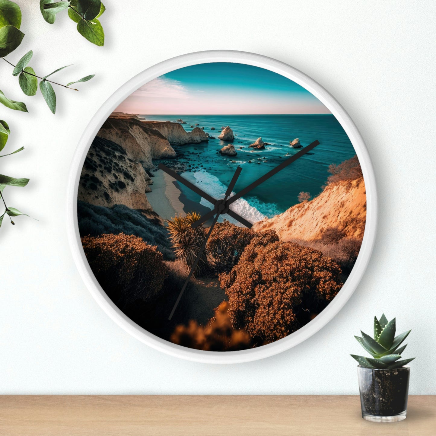 'Sandy Oasis' | Wall Clock