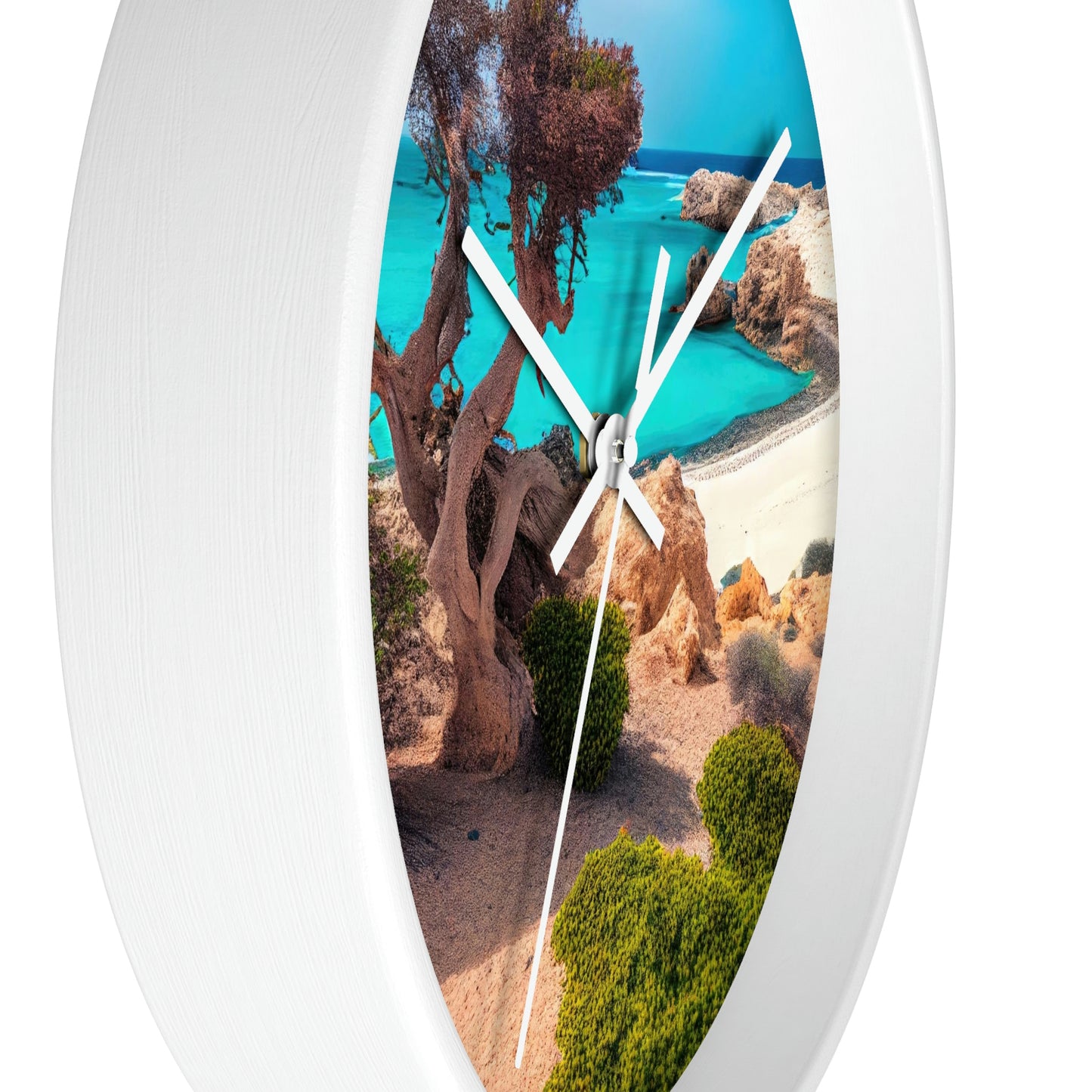 Sunny Seaside Escape | Wall Clock
