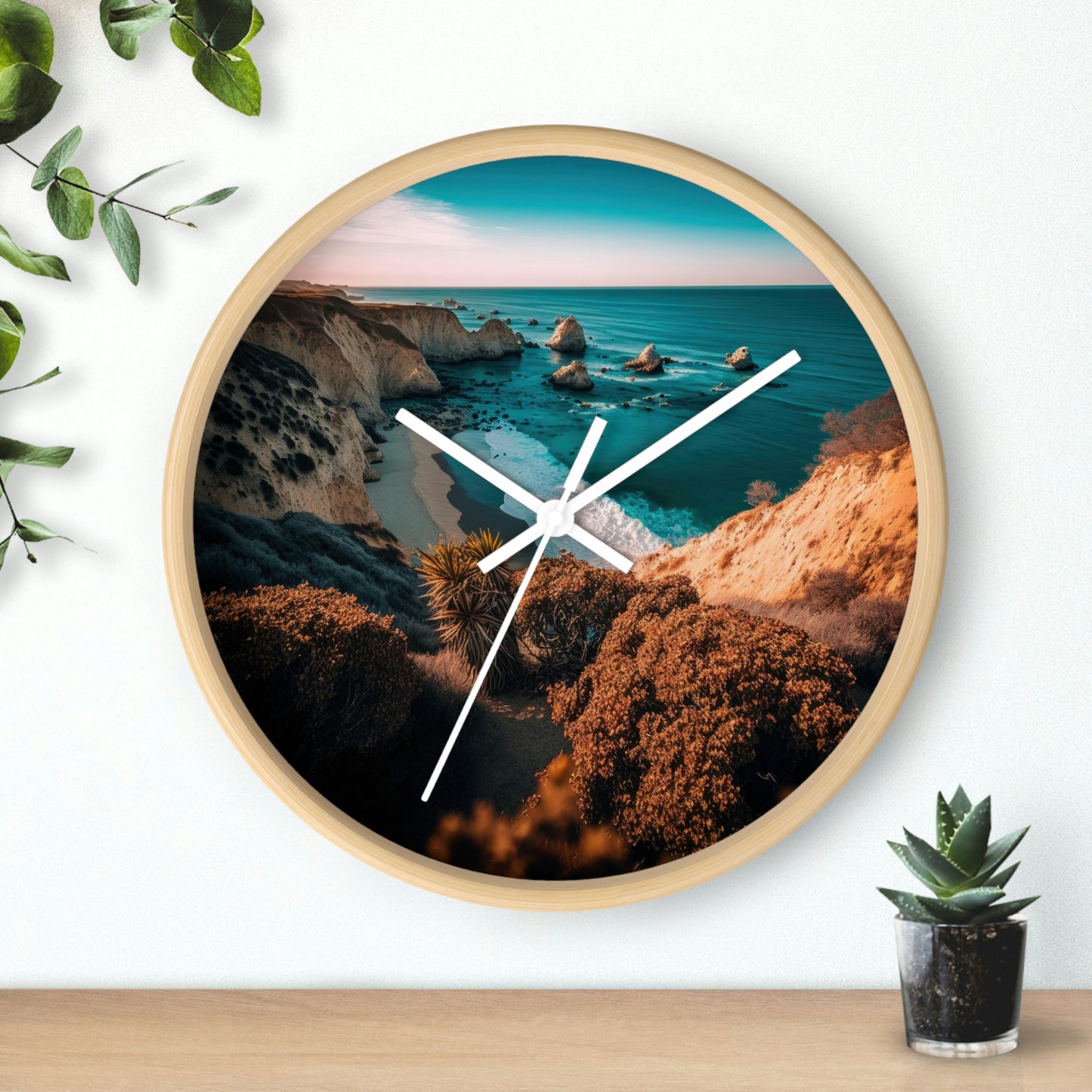 'Sandy Oasis' | Wall Clock