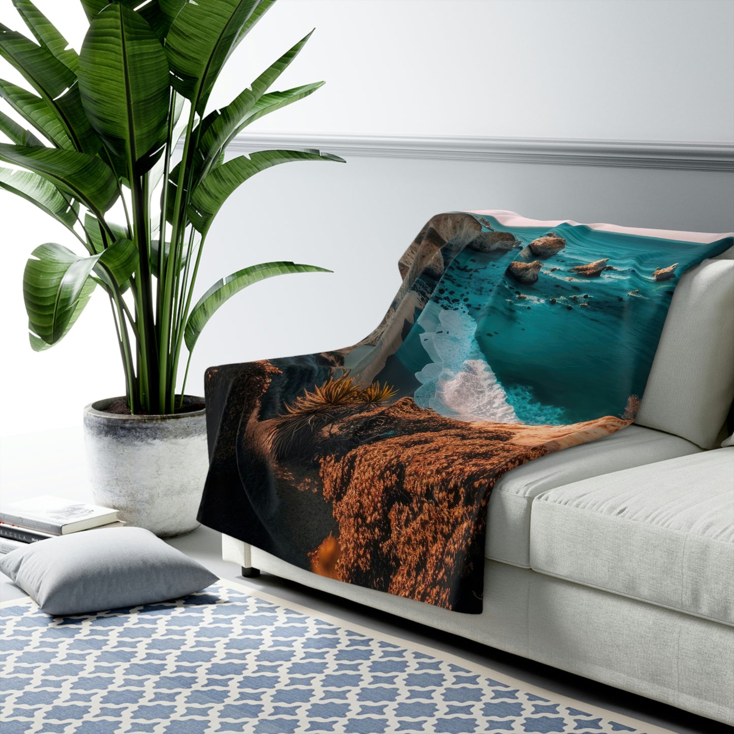 'Sandy Oasis' | Fleece Blanket