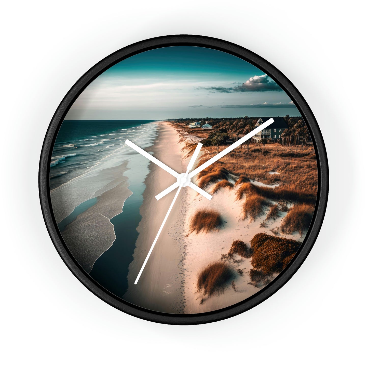 Sand and Surf Beach Bungalow | Wall Clock