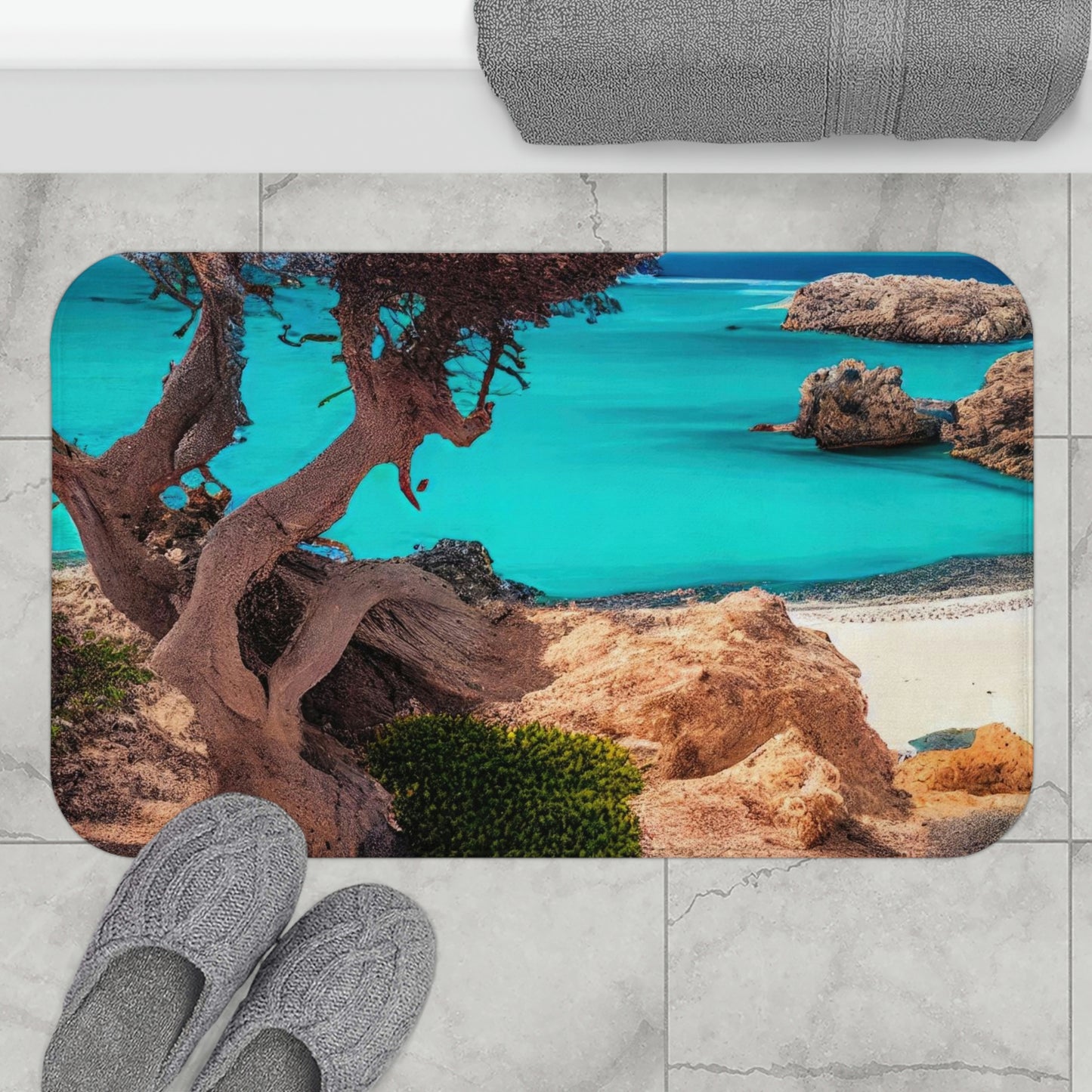 Sunny Seaside Escape | Bath Mat