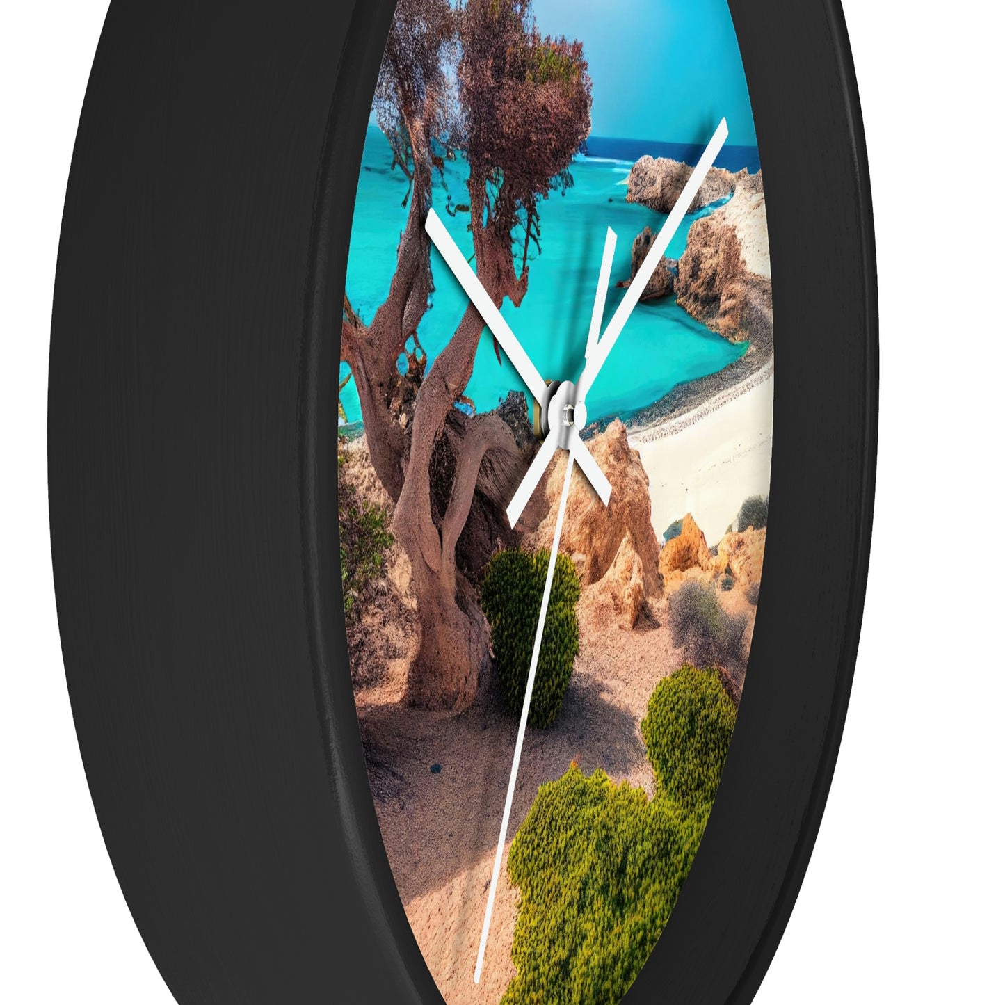 Sunny Seaside Escape | Wall Clock