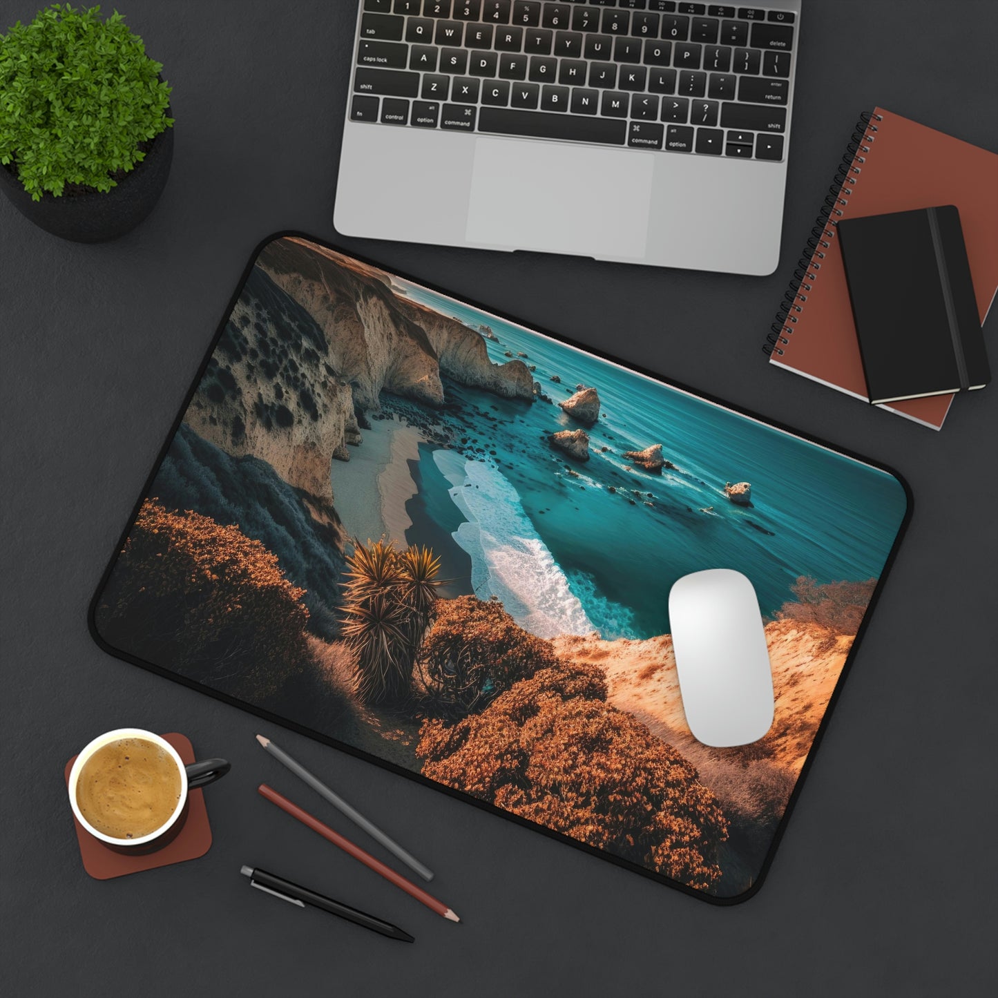 'Sandy Oasis' | Desk Mat