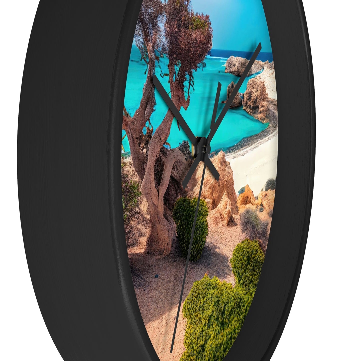 Sunny Seaside Escape | Wall Clock