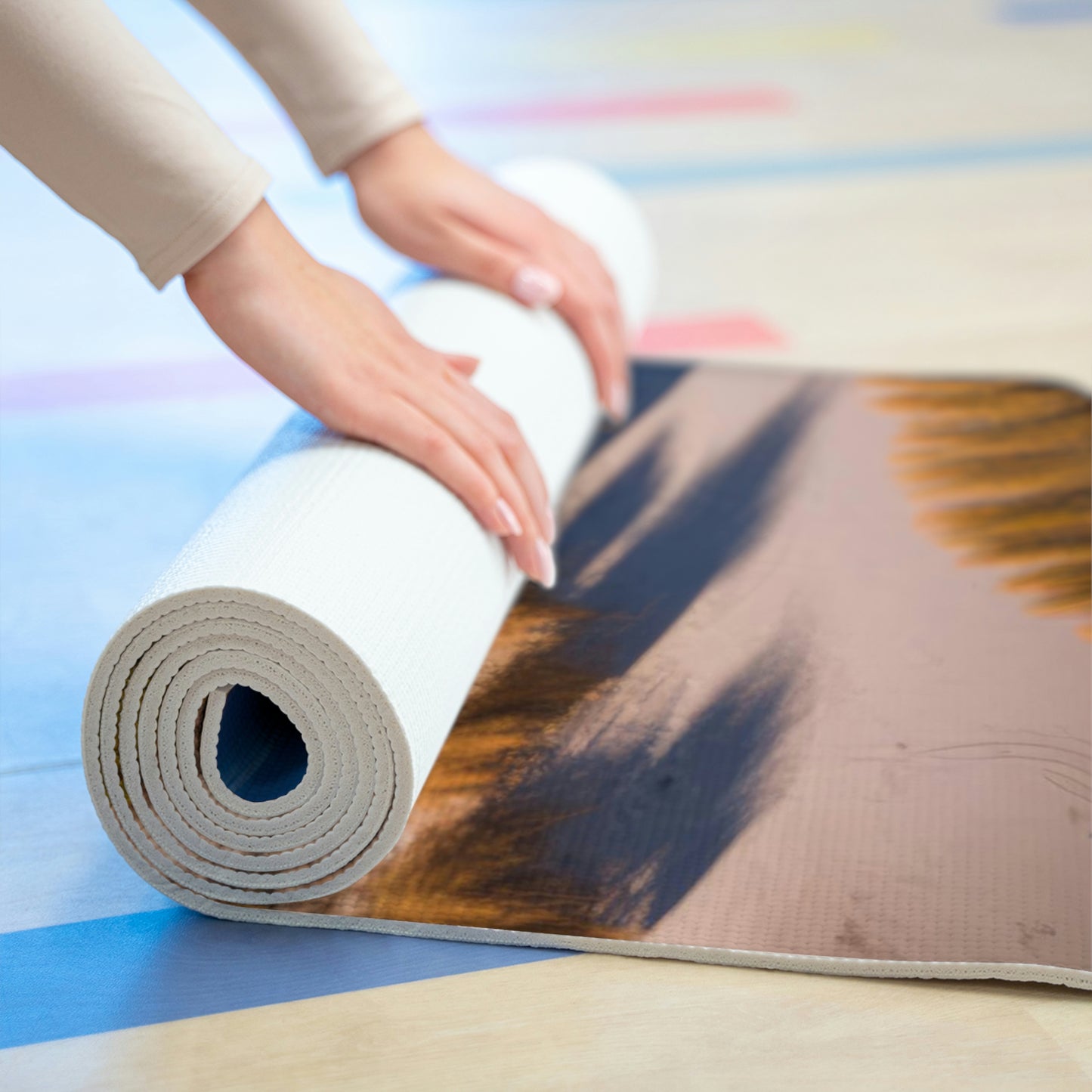 Sunny Days Beach Shack | Foam Yoga Mat