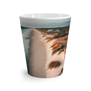 Sand and Surf Beach Bungalow | Latte Mug