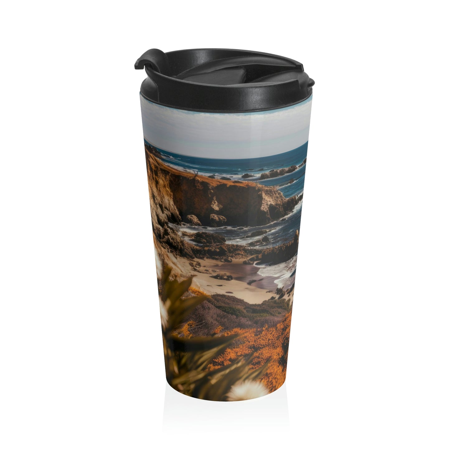Seaside Serenity | Stainless Steel Travel Mug