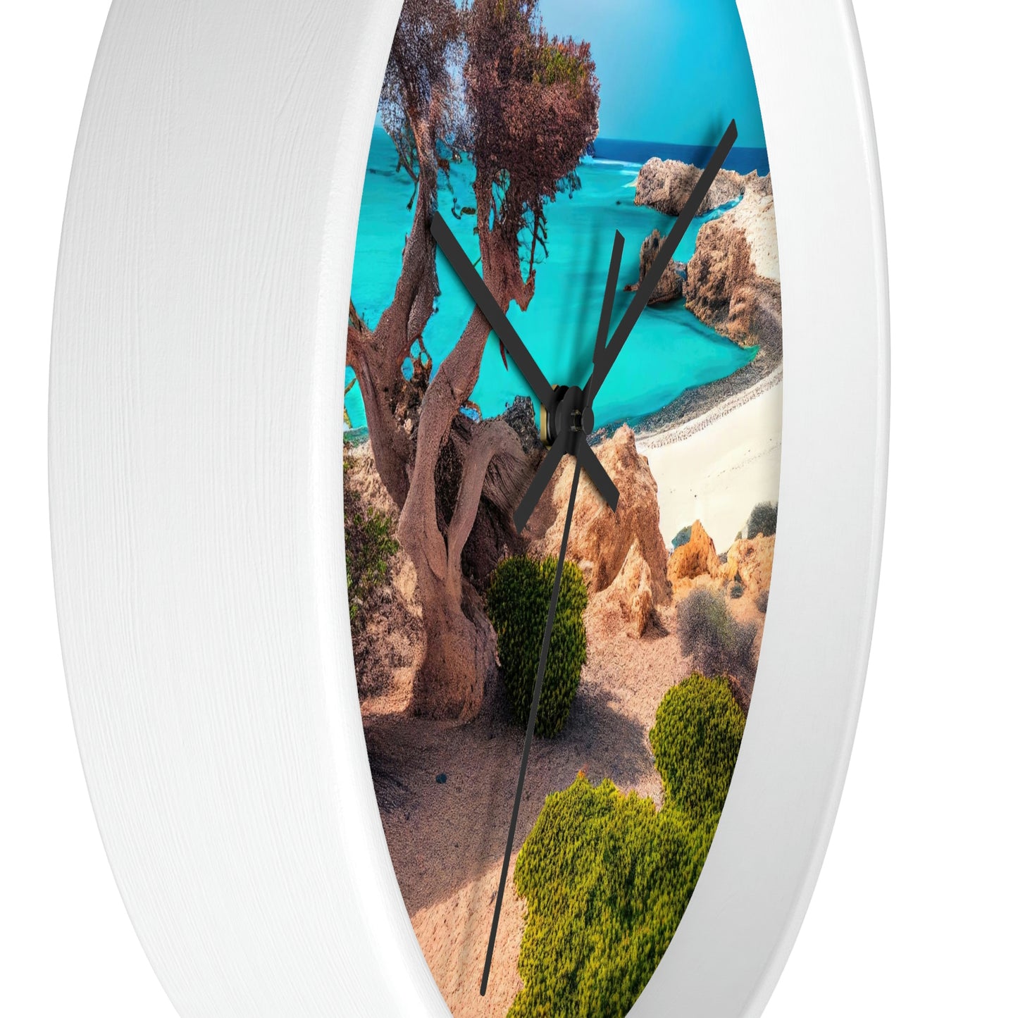 Sunny Seaside Escape | Wall Clock