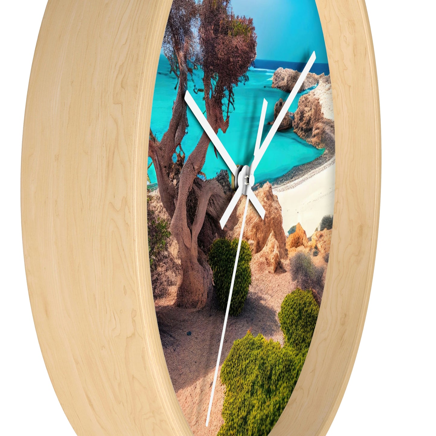 Sunny Seaside Escape | Wall Clock