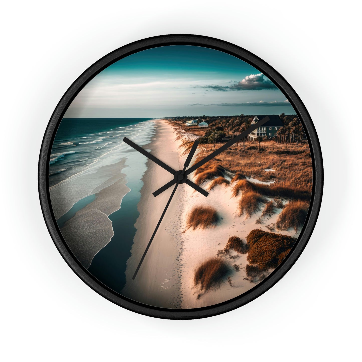 Sand and Surf Beach Bungalow | Wall Clock