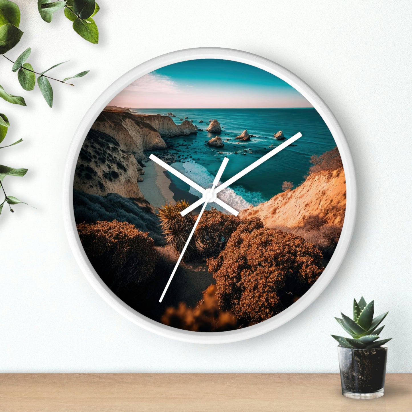 'Sandy Oasis' | Wall Clock
