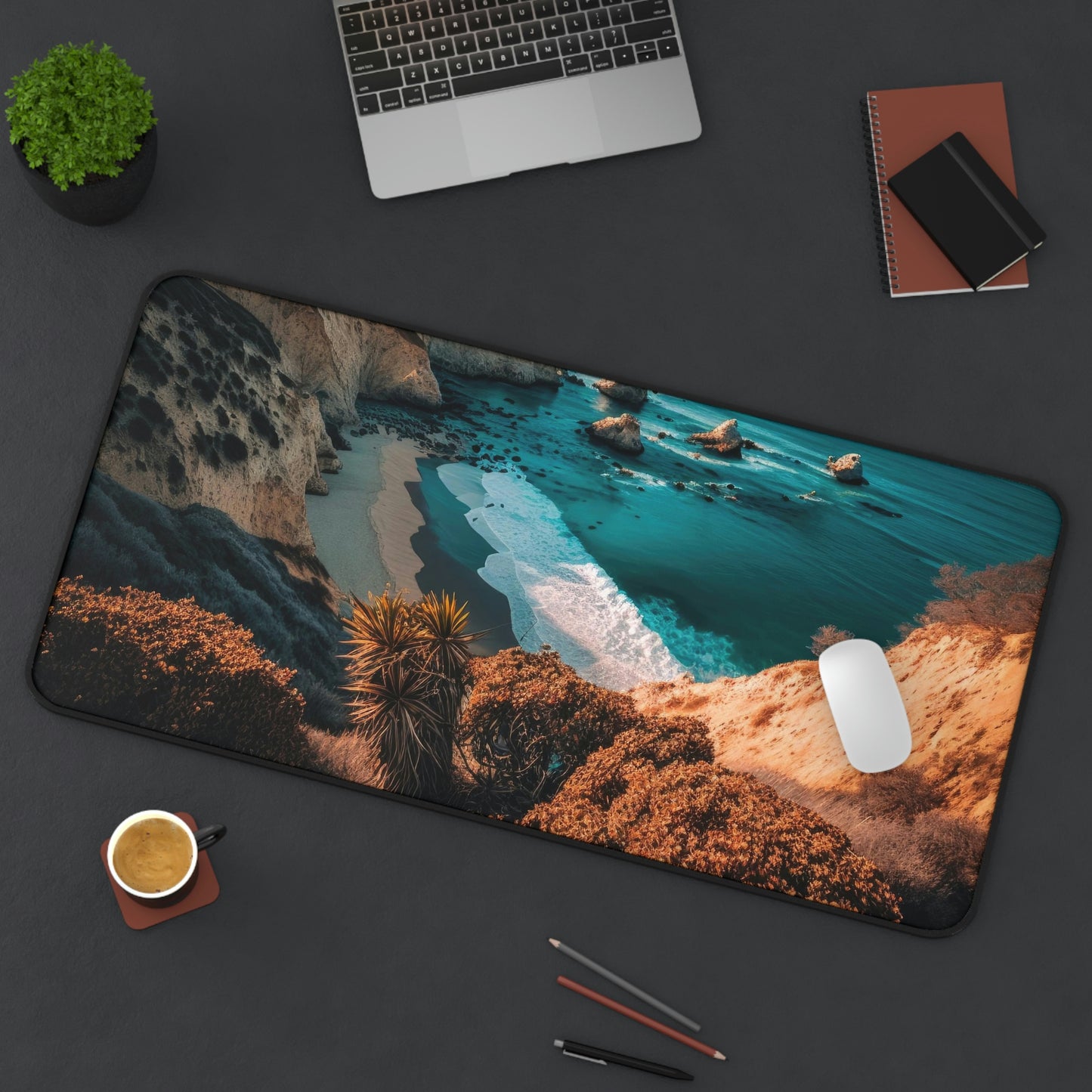 'Sandy Oasis' | Desk Mat