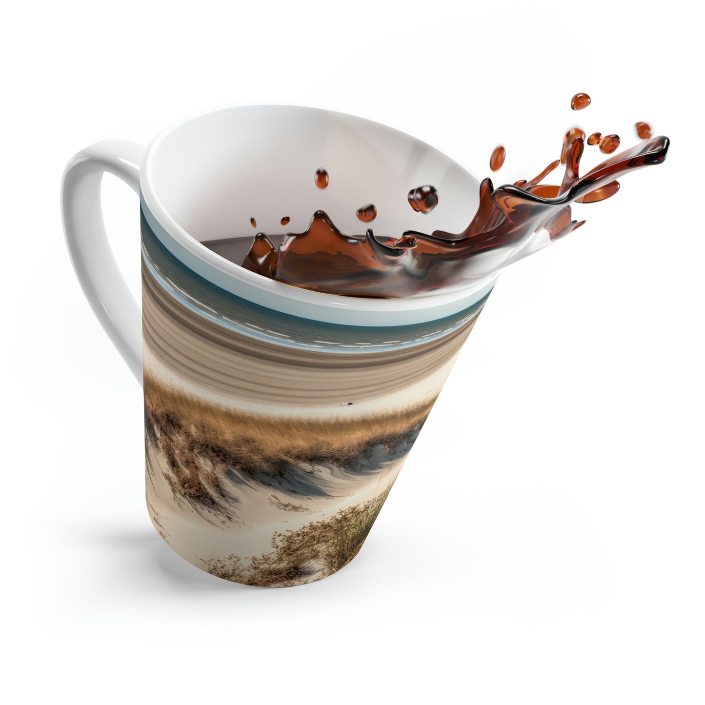 Tropical Getaway Cottage | Latte Mug
