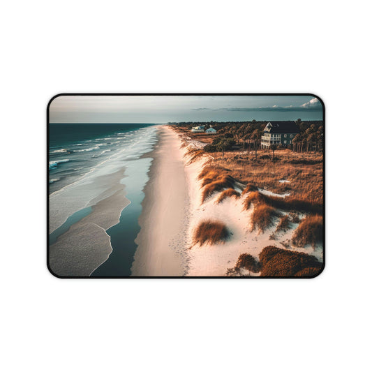 Sand and Surf Beach Bungalow | Desk Mat