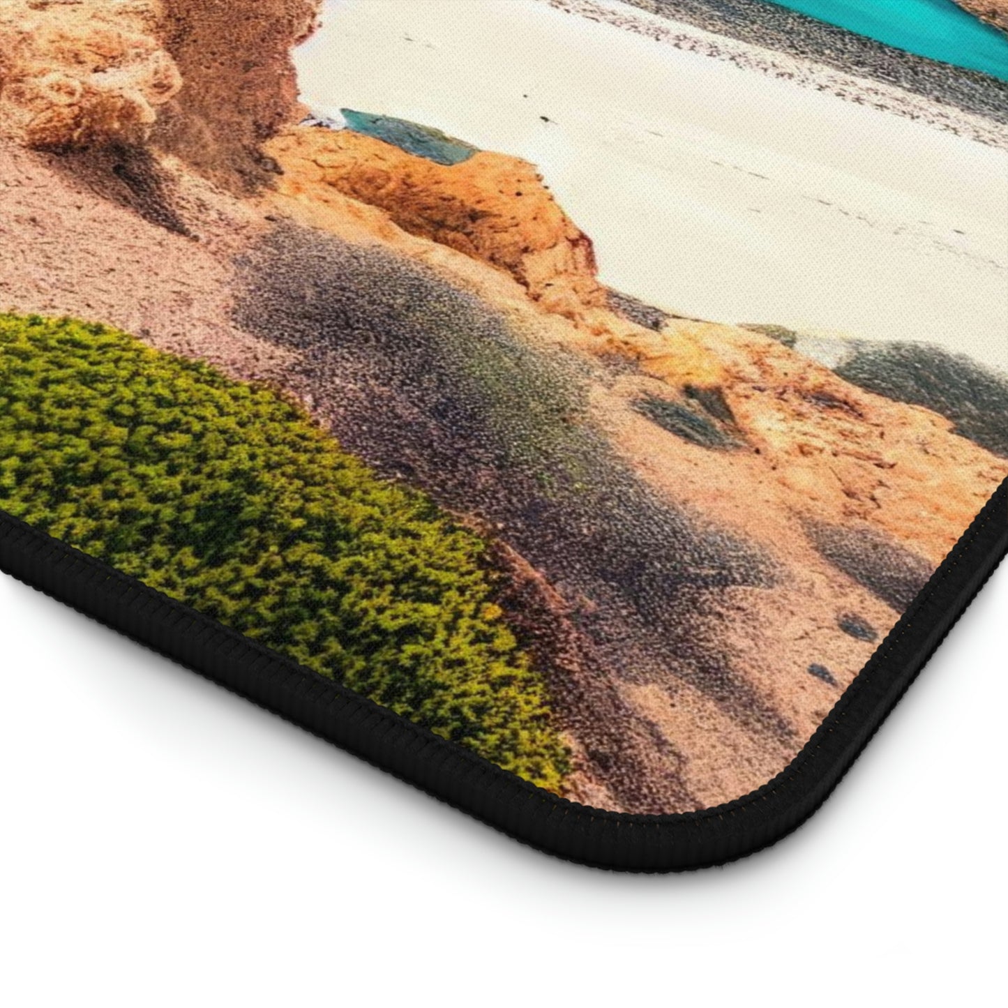 Sunny Seaside Escape | Desk Mat