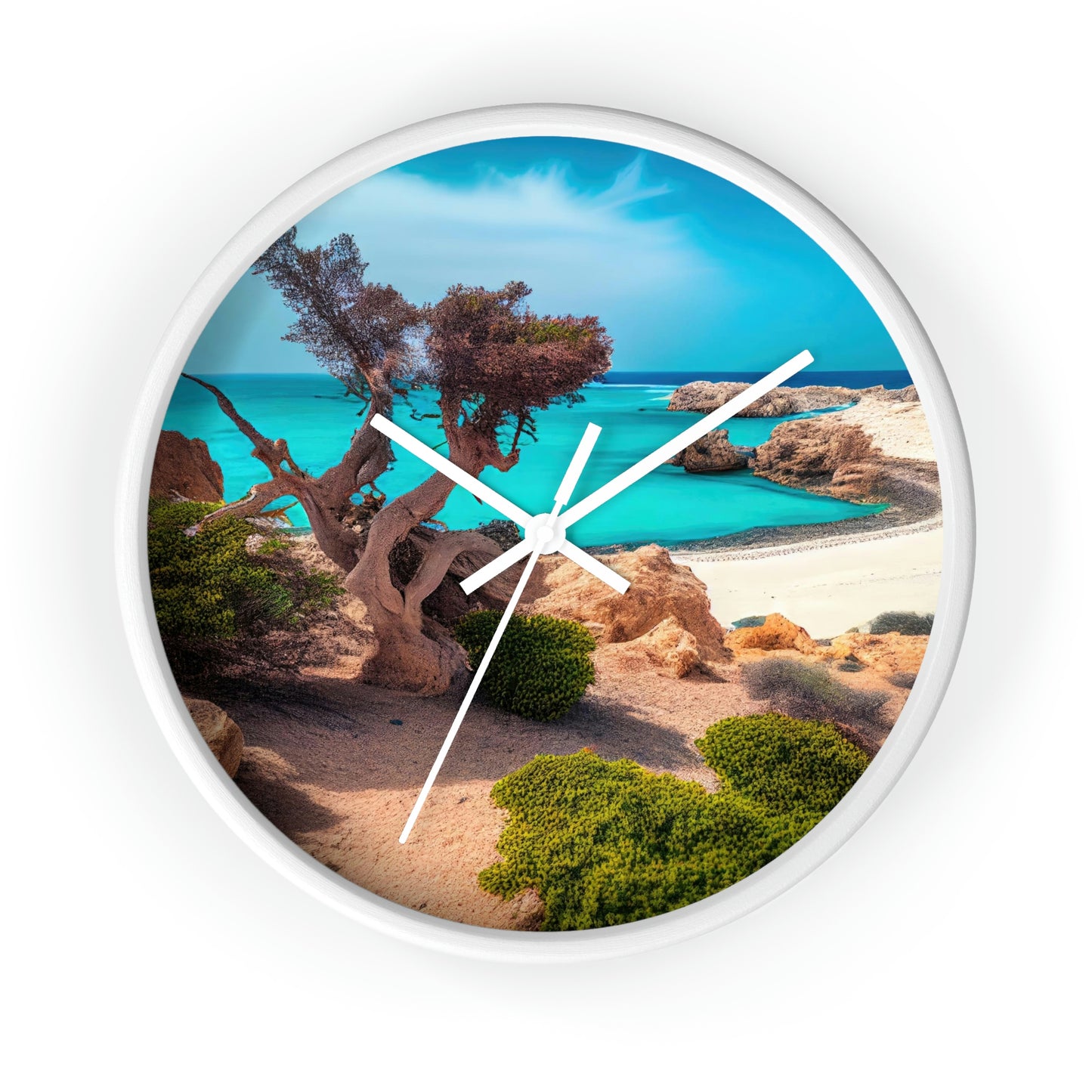 Sunny Seaside Escape | Wall Clock