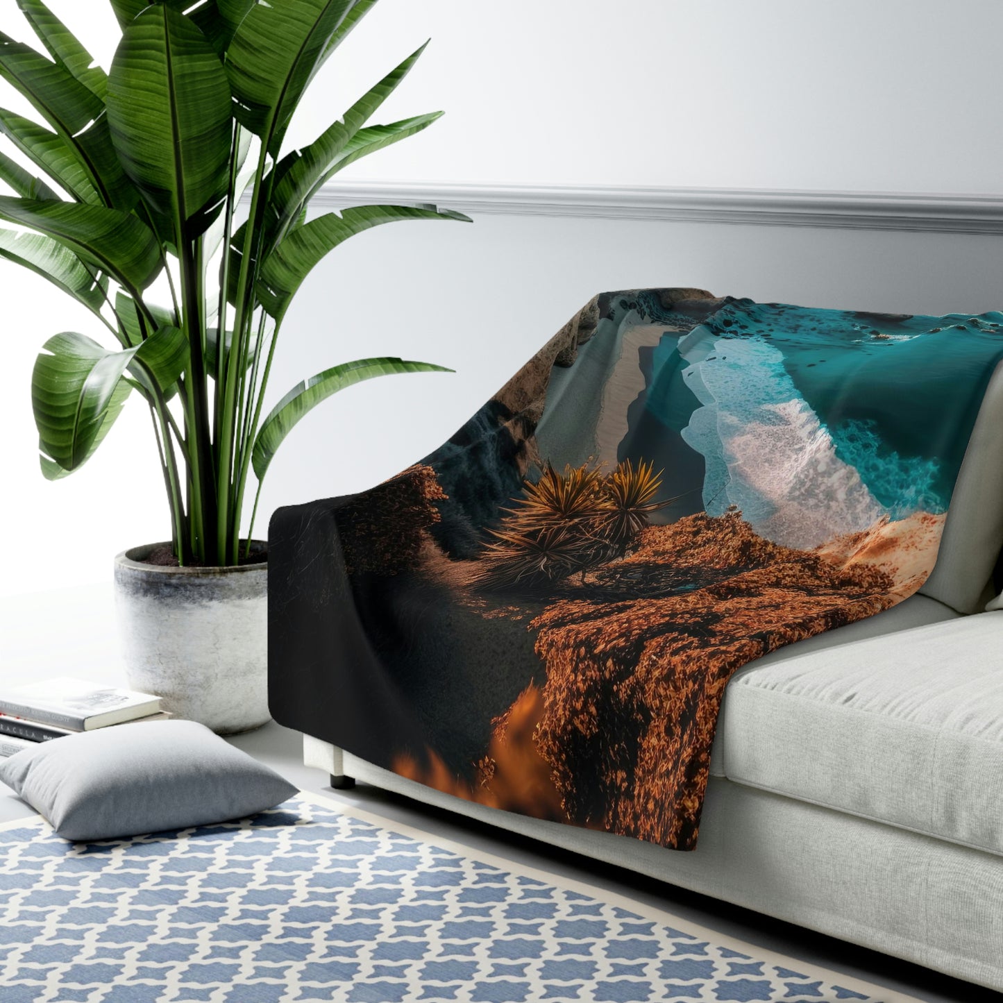 'Sandy Oasis' | Fleece Blanket