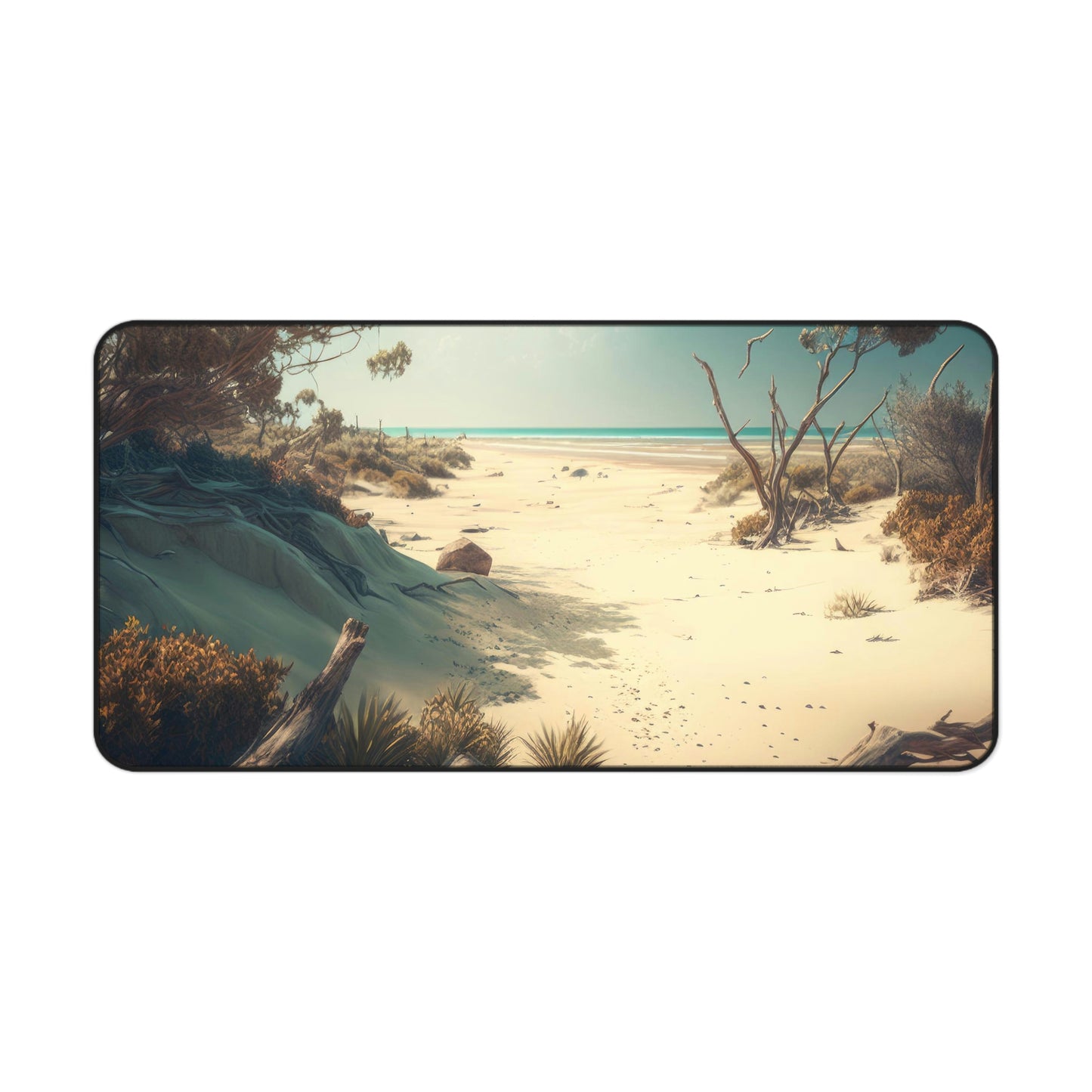 Sunny Shores Beach House | Desk Mat