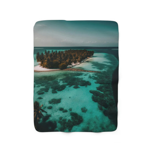 Sunny Sands Beach Haven | Fleece Blanket