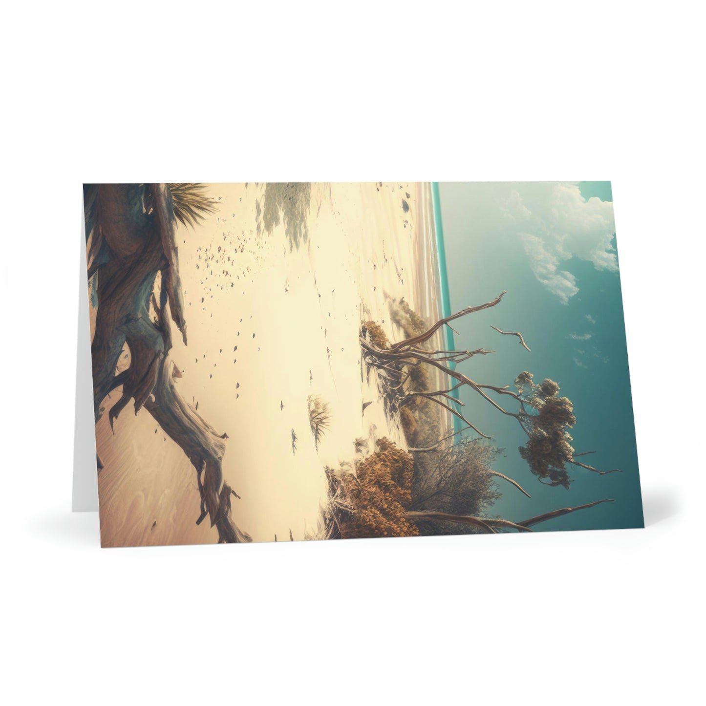 Sunny Shores Beach House | Greeting Cards