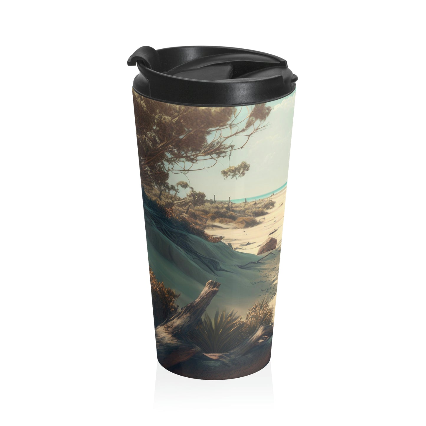 Sunny Shores Beach House | Stainless Steel Travel Mug