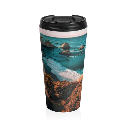 'Sandy Oasis' | Stainless Steel Travel Mug