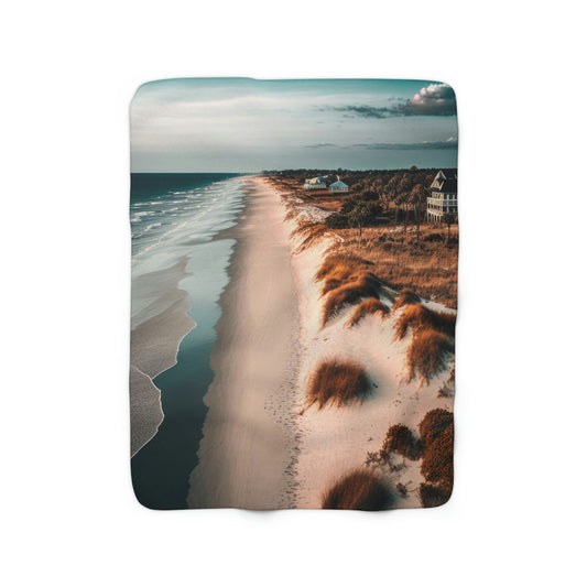 Sand and Surf Beach Bungalow | Fleece Blanket