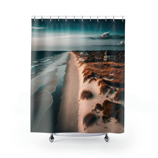 Sand and Surf Beach Bungalow | Shower Curtains