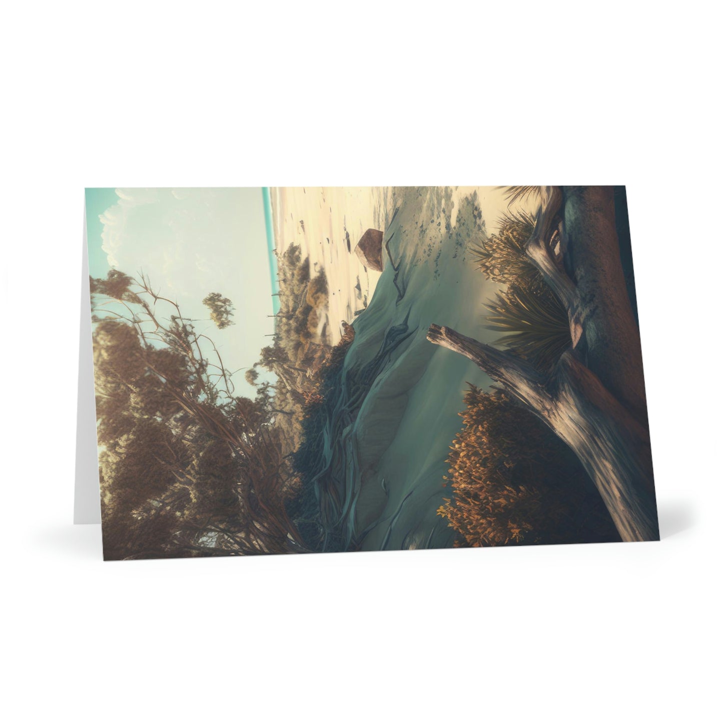 Sunny Shores Beach House | Greeting Cards