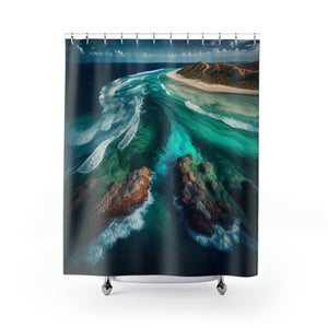 Sandcastle Escape | Shower Curtains