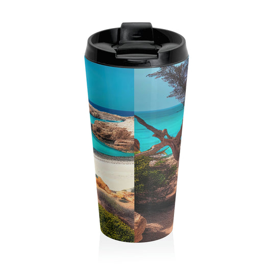 Sunny Seaside Escape | Stainless Steel Travel Mug