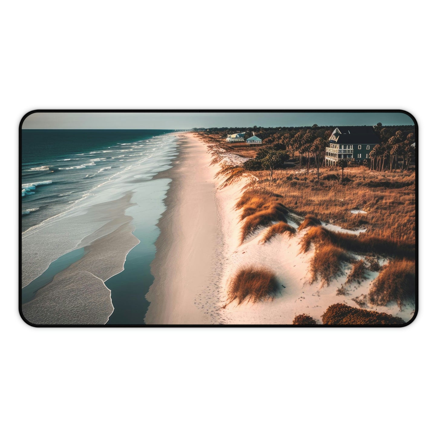 Sand and Surf Beach Bungalow | Desk Mat
