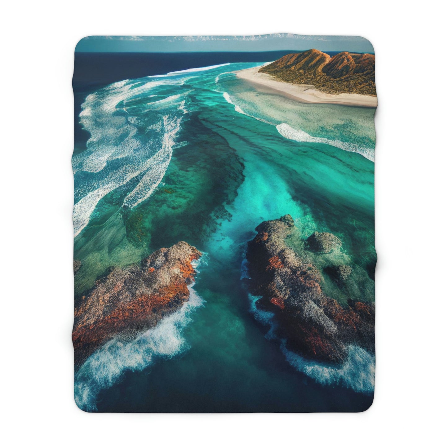 Sandcastle Escape | Fleece Blanket