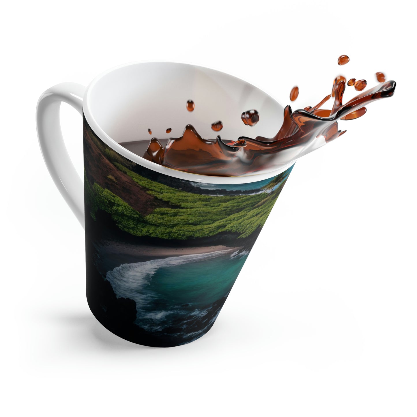 Tropical Paradise Rentals | Latte Mug