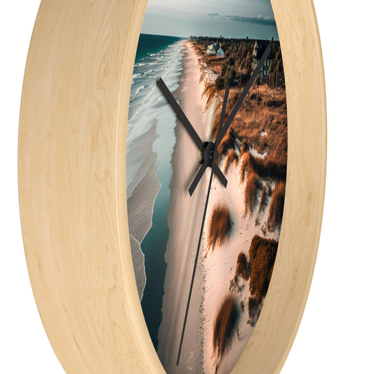 Sand and Surf Beach Bungalow | Wall Clock