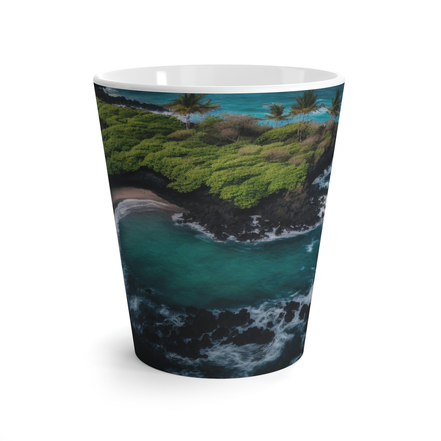 Tropical Paradise Rentals | Latte Mug