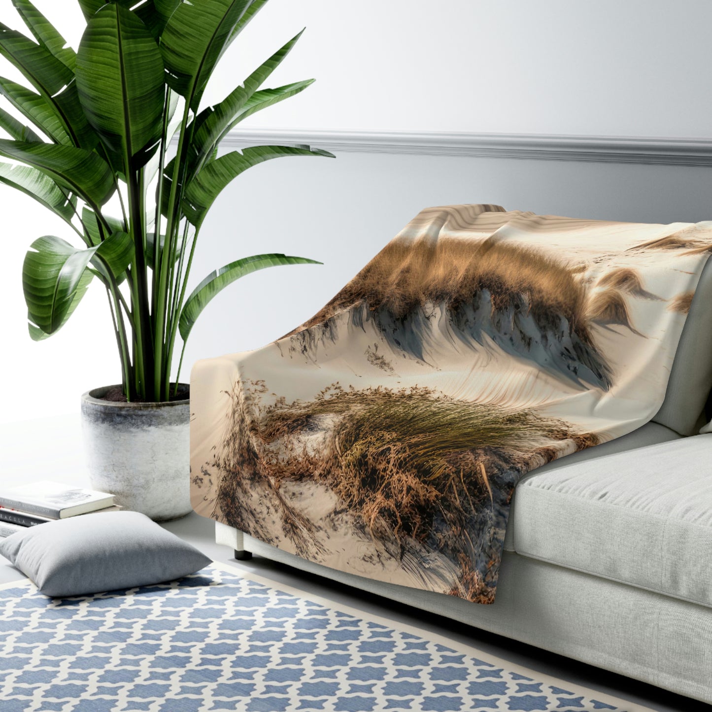 Tropical Getaway Cottage | Fleece Blanket