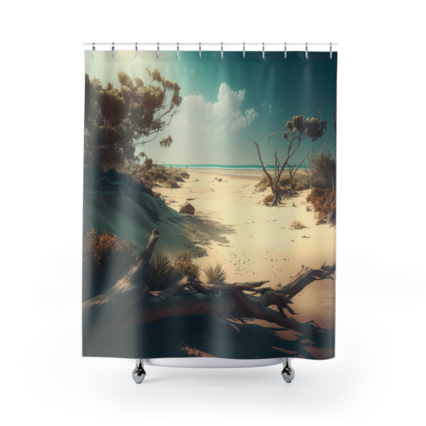 Sunny Shores Beach House | Shower Curtains