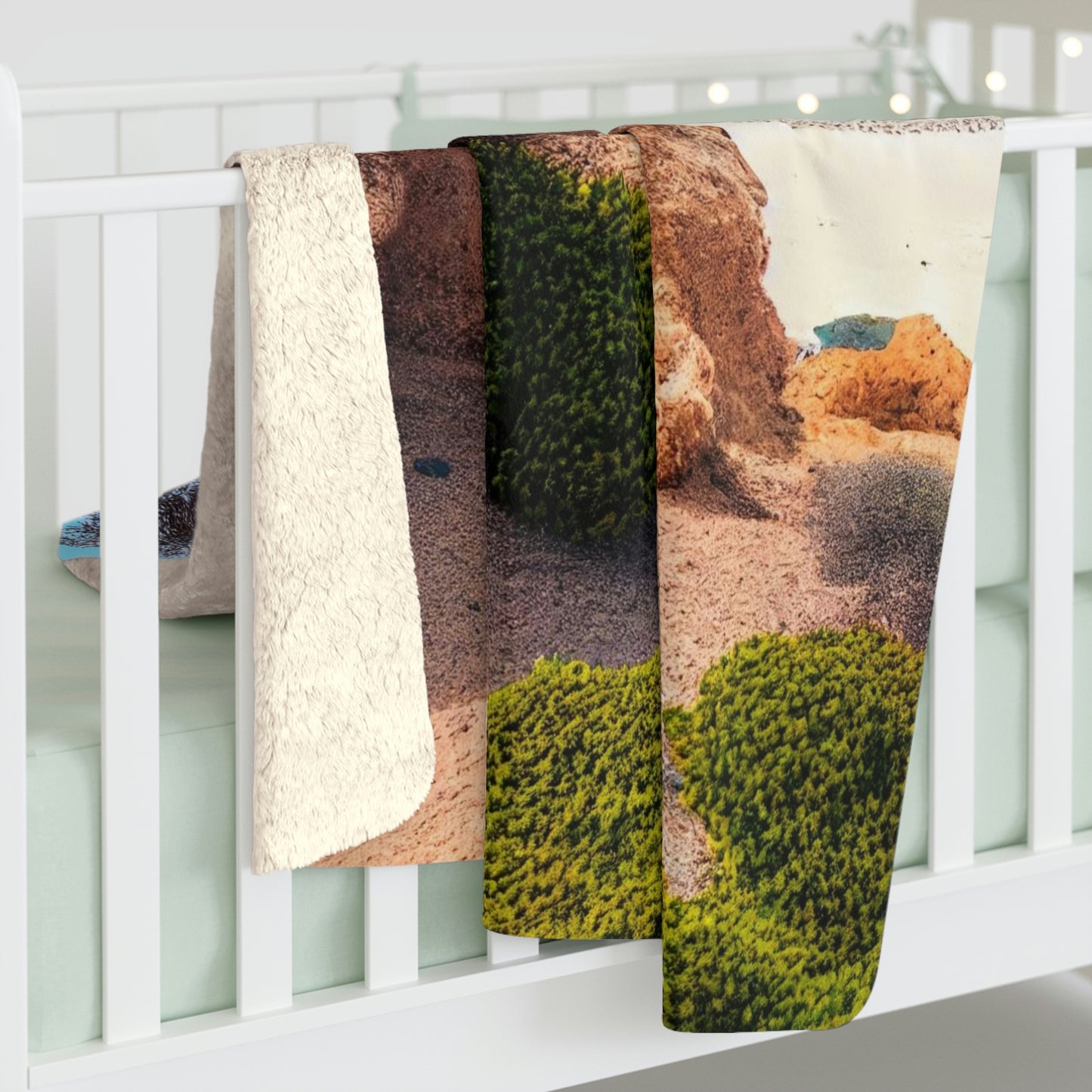 Sunny Seaside Escape | Fleece Blanket