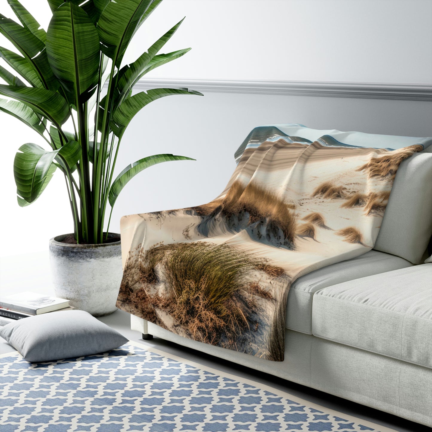 Tropical Getaway Cottage | Fleece Blanket