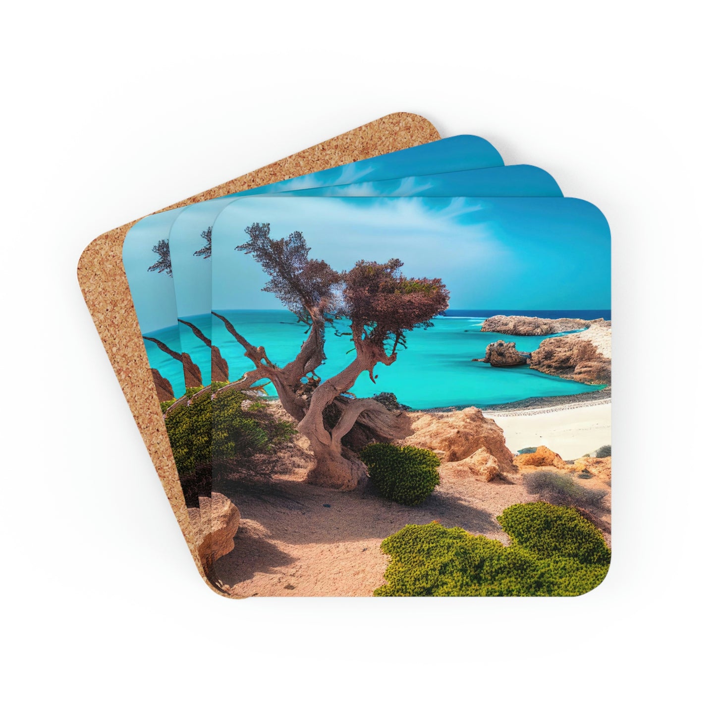 Sunny Seaside Escape | Coaster Set