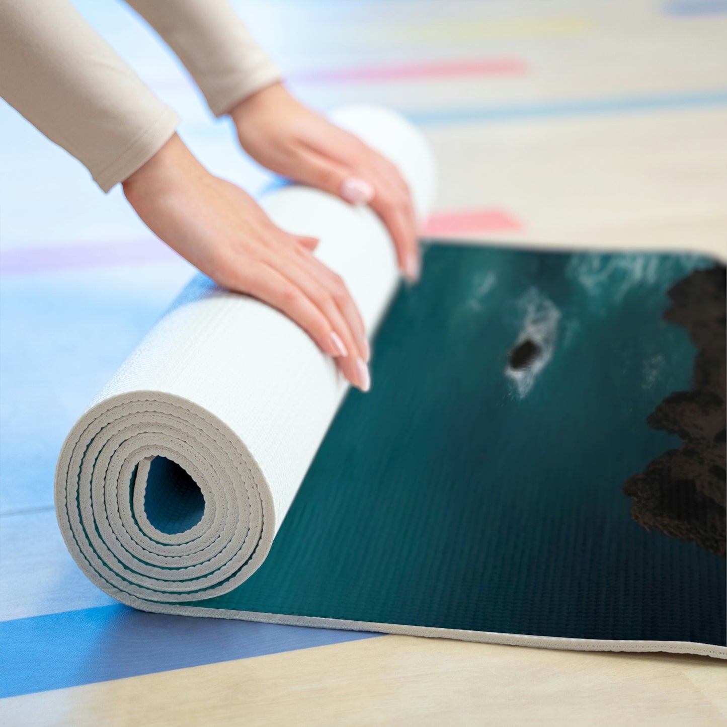 Seashell Cottage | Foam Yoga Mat