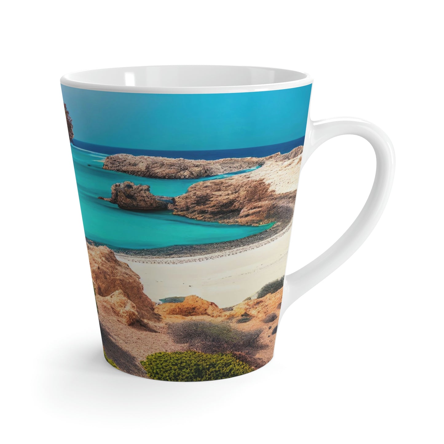 Sunny Seaside Escape | Latte Mug