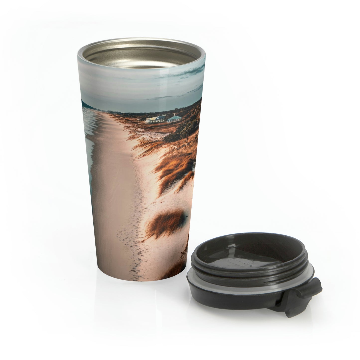 Sand and Surf Beach Bungalow | Stainless Steel Travel Mug