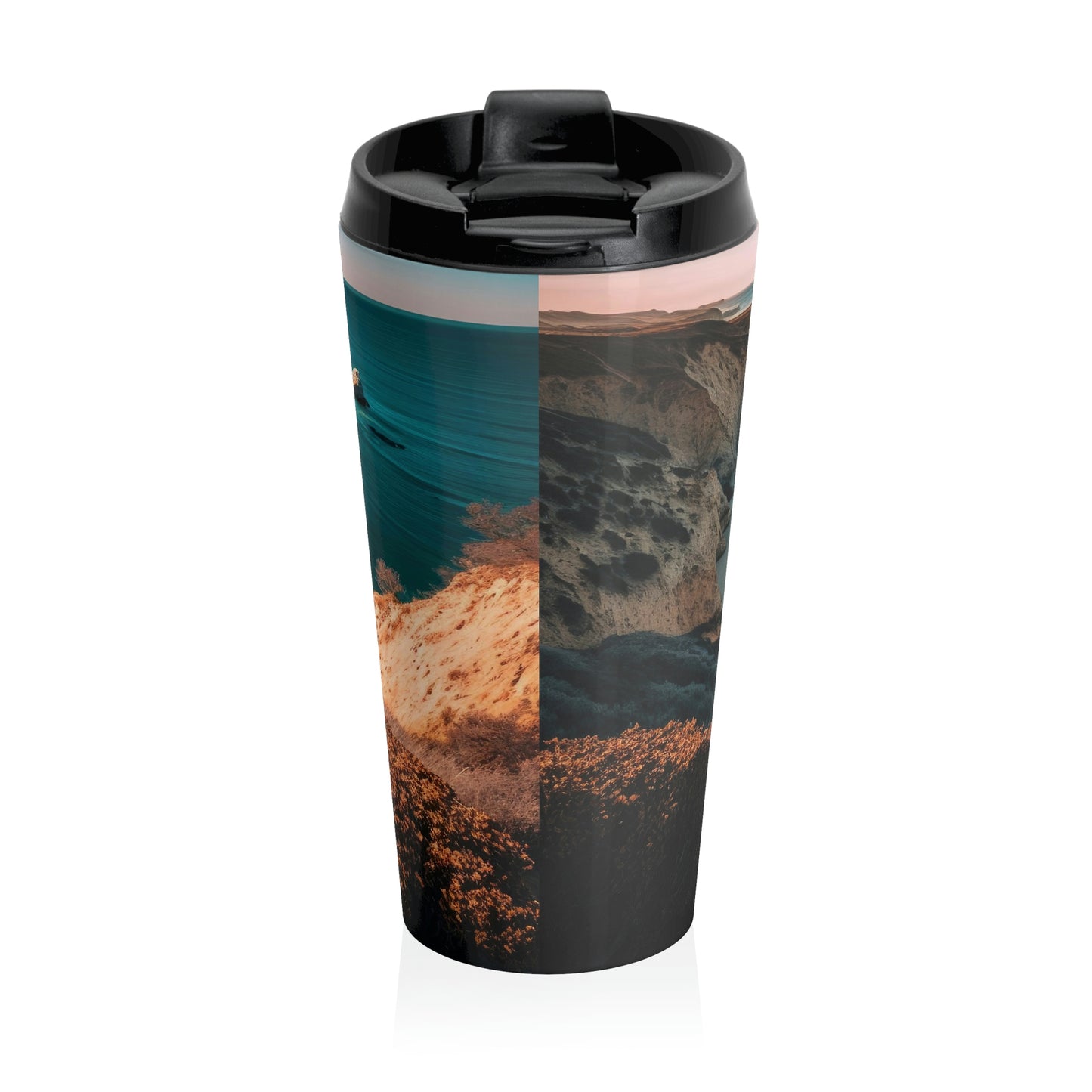 'Sandy Oasis' | Stainless Steel Travel Mug