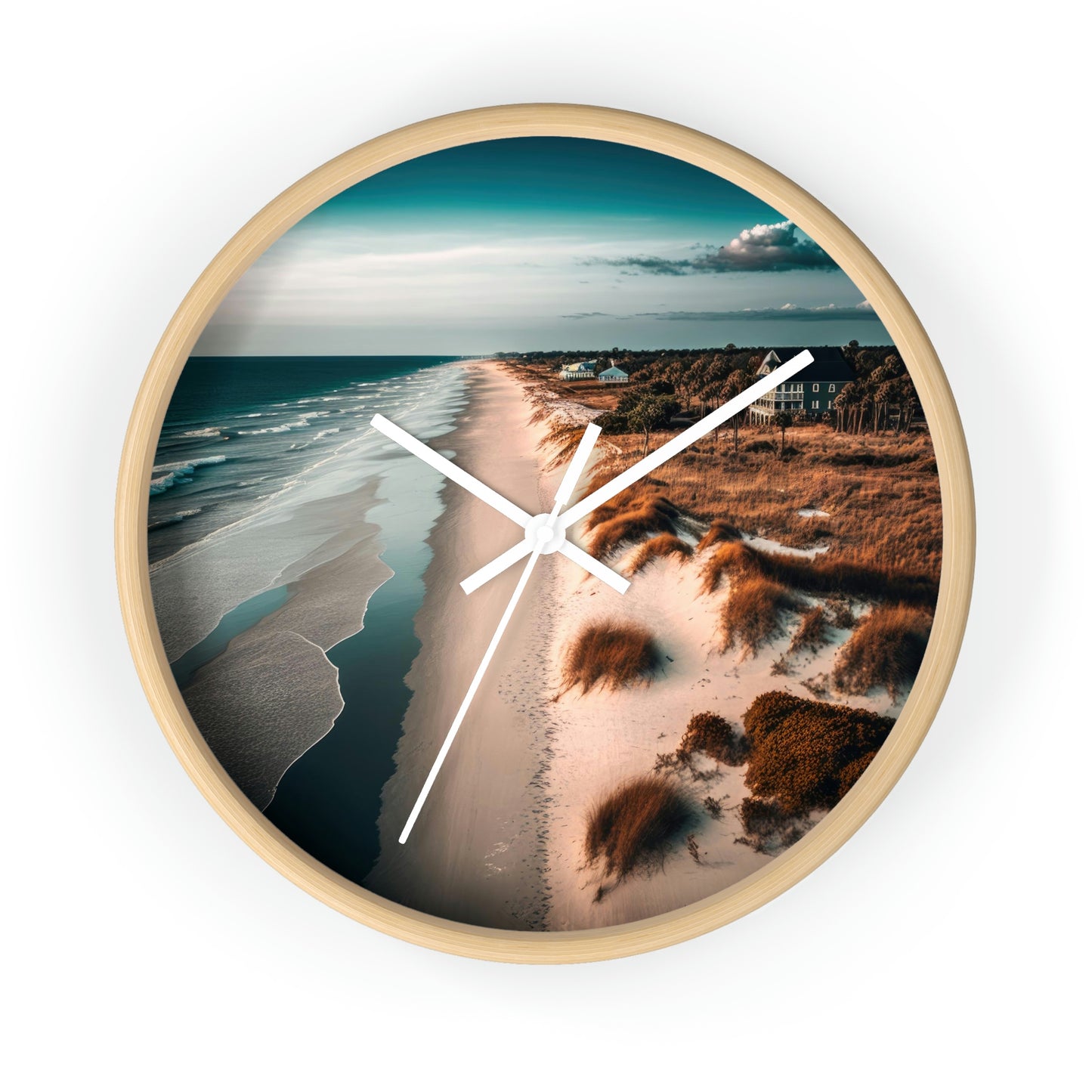 Sand and Surf Beach Bungalow | Wall Clock
