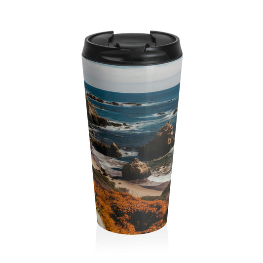 Seaside Serenity | Stainless Steel Travel Mug